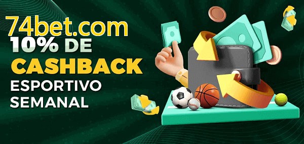 10% de bônus de cashback na 74bet.com